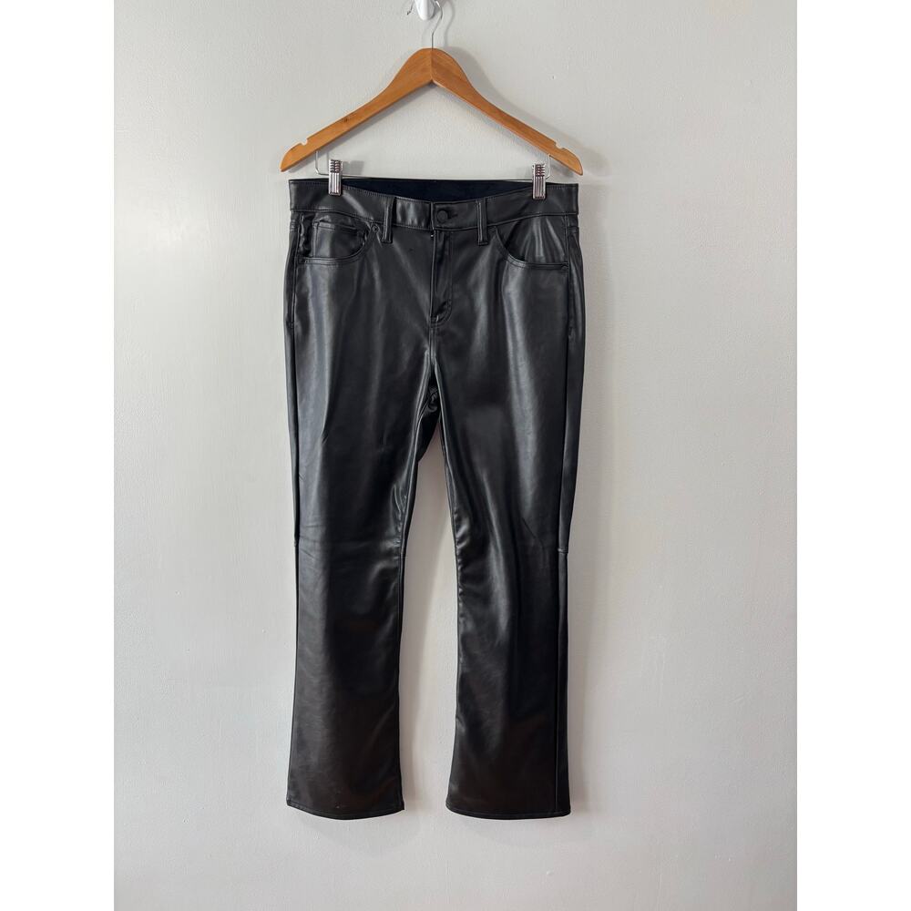 Gap Baby Boot Faux Leather Black  Pant Size 12
